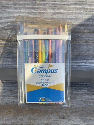 Pack Of 11 RARE VENUS Campus Coloray Colored Pencils Used MADE IN USA    