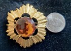 Topaz Beveled Cut Crystal pin — photo 2