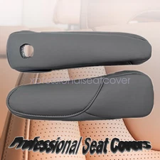 Fits 2007 2008 2009 Honda CR-V CRV Leather Front Seat Armrest Cover Dark Gray