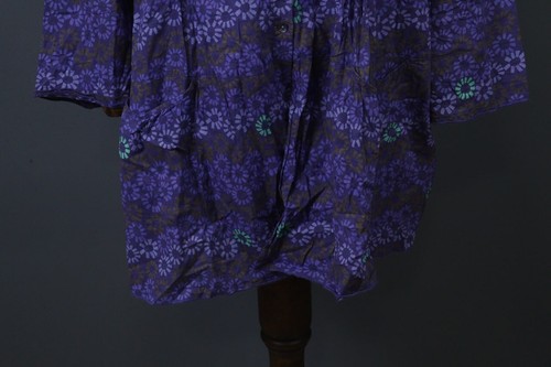 GUDRUN SJODEN Multi Cotton Floral Round Neck Button Front Shirt Dress Size XL - Picture 3 of 14