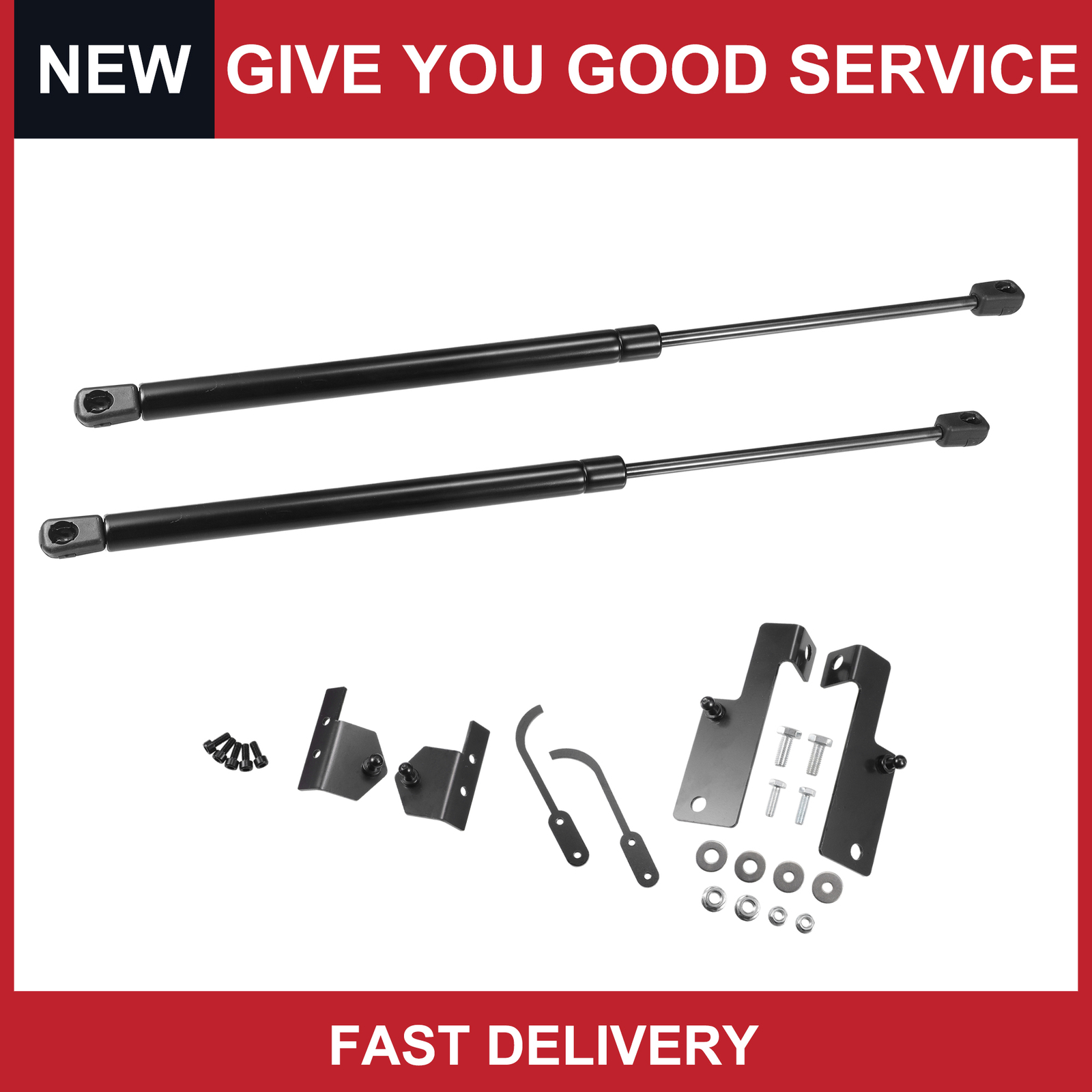 Pack of 2 for Jeep Wrangler JK 2007-2018 Lift Supports Struts Gas Struts