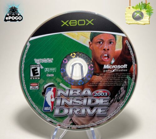 NBA Inside Drive 2003 (Microsoft XBOX) Tested | Disc Only | Shipped Today - Afbeelding 1 van 2