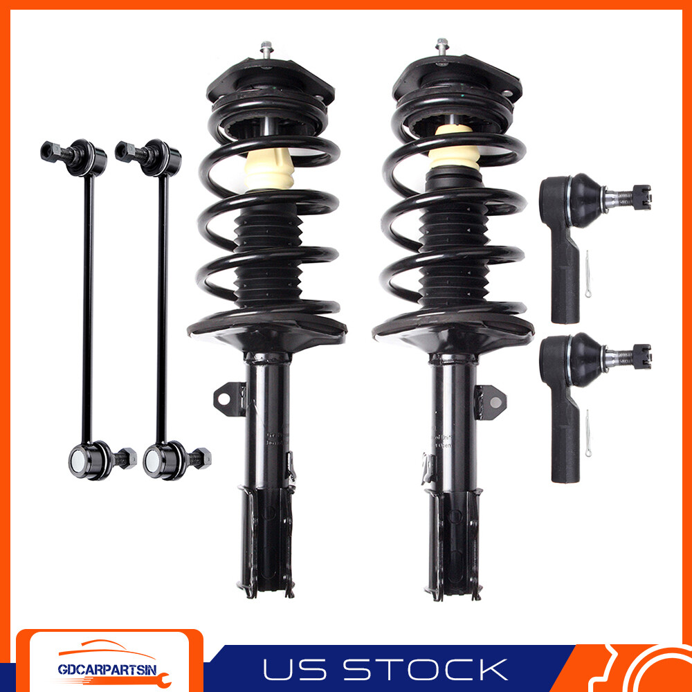 2003-2008 Toyota Matrix & Vibe Front Suspension Struts Sway Bar Links Tie Rod Kit