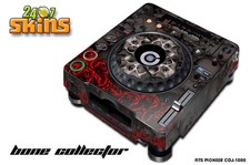 Skin Decal Sticker Wrap for Pioneer CDJ 1000 Turntable DJ Mixer Pro Audio BONES