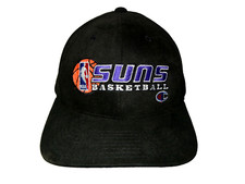 Vtg 90s Champion PHOENIX SUNS Team Black NBA BASKETBALL SNAPBACK Baseball Cap