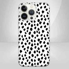 Polka dot Phone case for Apple iPhone 15 14 13 12 11 Xr SE Clear Rubber Slim