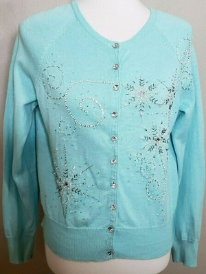 light turquoise sweater