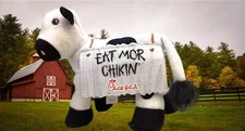 2017 Chick-fil-A Eat Mor Chikin Small Plush Stuffed Toy Cow Animal