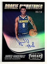 2018 PANINI THREADS JARRED VANDERBILT ROOKIE SIGNATURES AUTO /10