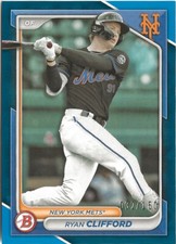 2024 Bowman Ryan Clifford Blue RC 032/150 Houston Astros