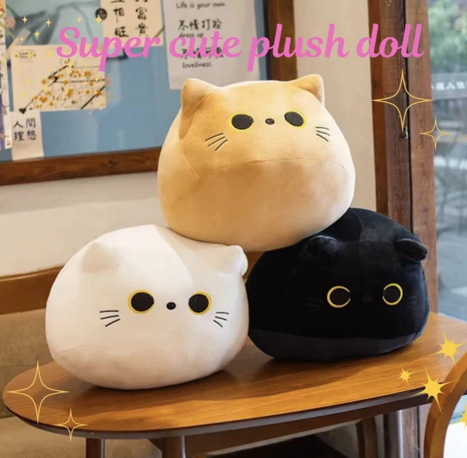 Cat Plush Toy Cartoon Stuffed Dolls Cute Animal Plush Toy Pillow - Image 2 of 4