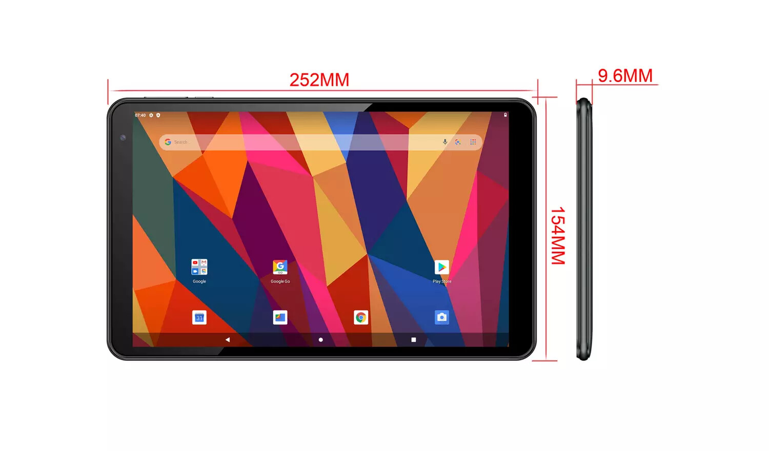 Alba 10.1 Inch HD Tablet 32GB ROM + 2GB RAM Black/Silver WiFi Tablet