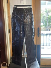 Vintage Together Dark Brown Western Hippie Leather Pants