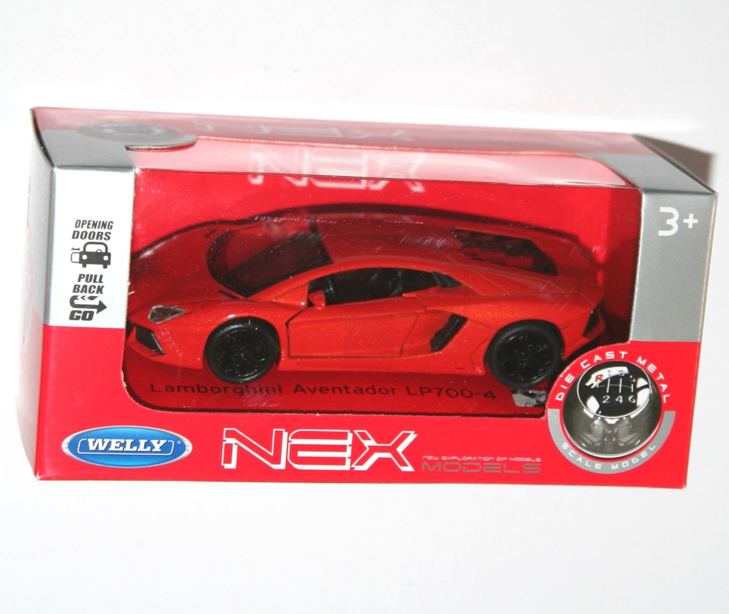 Welly - LAMBORGHINI AVENTADOR LP700-4 (Orange) Model Scale 1:34-1:39