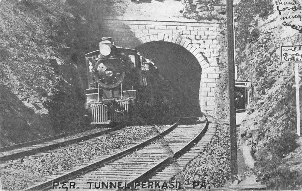Perkasie Pennsylvania view of P & R Train Tunnel antique pc BB1060 eBay