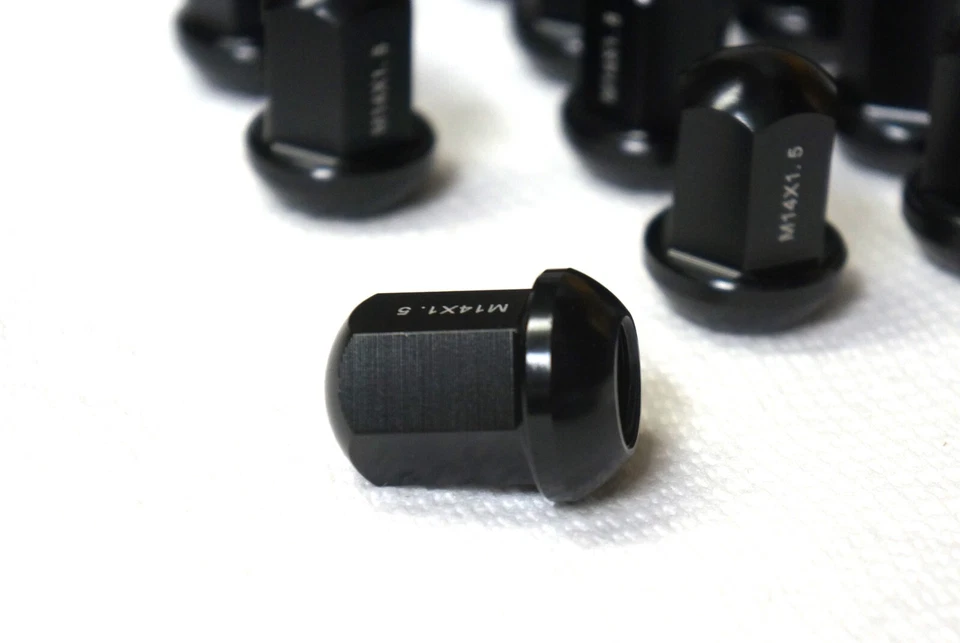 Juego de 5 tuercas de aluminio negras 14x1,5 R14 Porsche 911 930 928 944 964 993 VW Foto 3 de 4