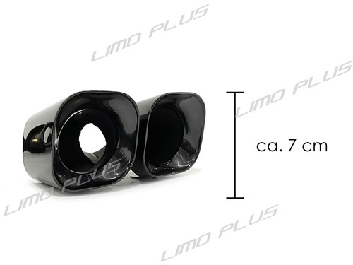 Black Rear Tail Exhaust Muffler Tip Pipes For Land Rover Defender 90 110 2020-24 - Imagen 11 de 12