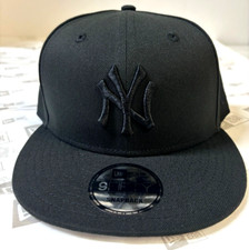 New York Yankees NE MLB Basic Snapback Hat - Black/Black