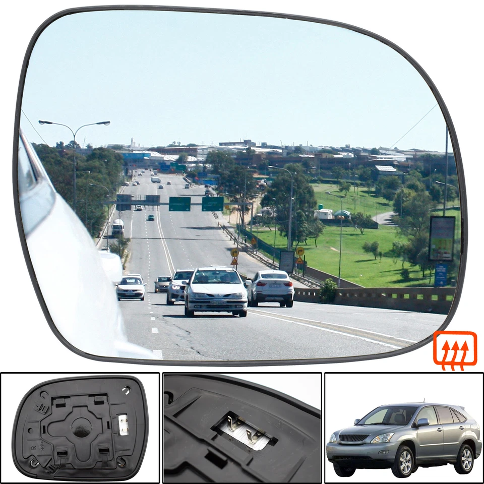 Espelho de vidro aquecido para porta lateral direita para 04~09 Lexus RX300 RX350 RX400H - Imagem 2 de 4