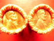 1961-P / 1961-D OBW LINCOLN MEMORIAL PENNY ROLLS GEM BU CENTS UNCIRCULATED