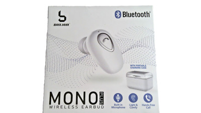 Bass Jaxx Bluetooth MONO Plus Wireless Earbud New