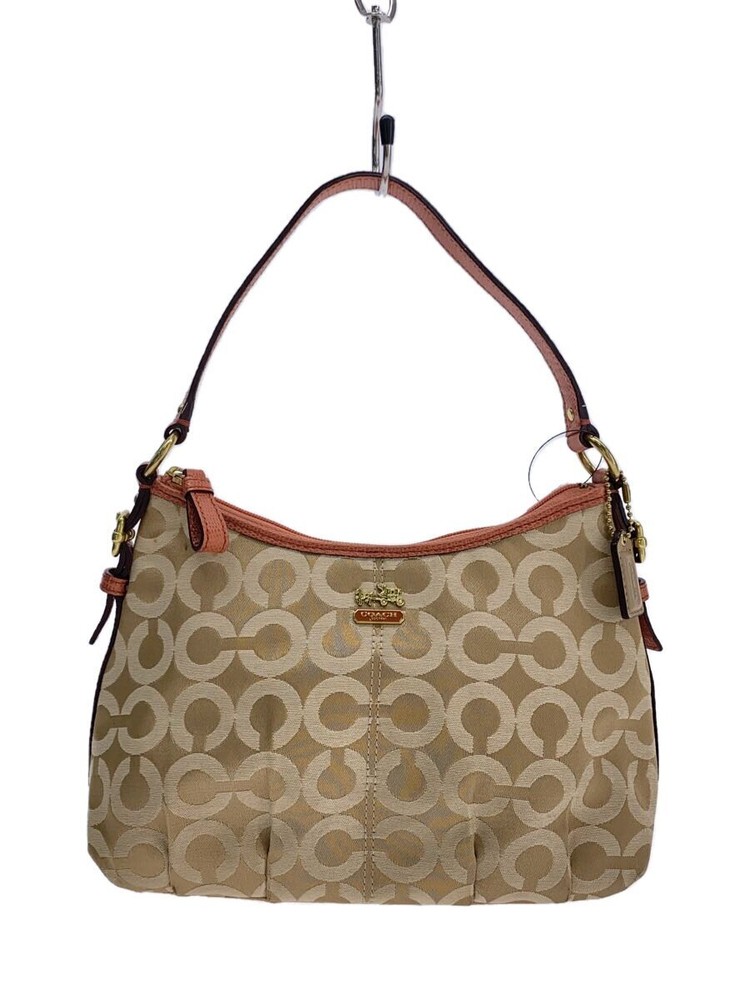 COACH Signature One Shoulder Bag BEG Total Pattern