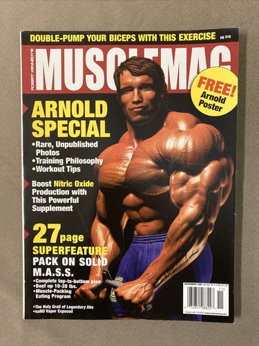 Musclemag International Bodybuilding Magazin Arnold Schwarzenegger Poster 11-07
