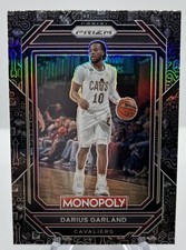2022-23 Prizm Basketball Monopoly Darius Garland BLACK ICONS SSP PRIZM #15 Cavs