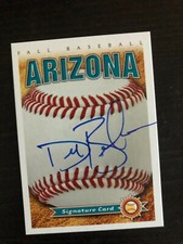 Minnesota Twins DREW BUTERA autographed Arizona Fall League Signature Card
