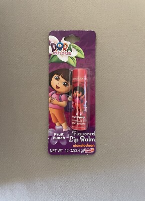 .12 Oz Dora The Explorer  Fruit Punch  Flavored Lip Balm~Ages 3+, New In Package