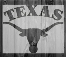 Texas Longhorns Plastic Reusable Stencil *FAST SHIPPING* MULTI-SIZES