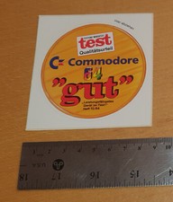 1980s Commodore Amiga computer game promo store sticker 500 1200 600 3000 64 128