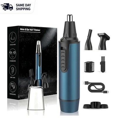 Multifunctional Waterproof Nose Hair Trimmer - USB Rechargeable for Men