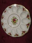 Royal Albert Old Country Roses Fine Bone China Deviled Egg platter plate tray