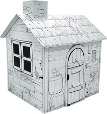Kids Cardboard Farm Playhouse - Color, Draw, and Customize - Great for Playtime