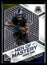 2025 Panini Mosaic Football Men Of Mastery #12 Jahmyr Gibbs