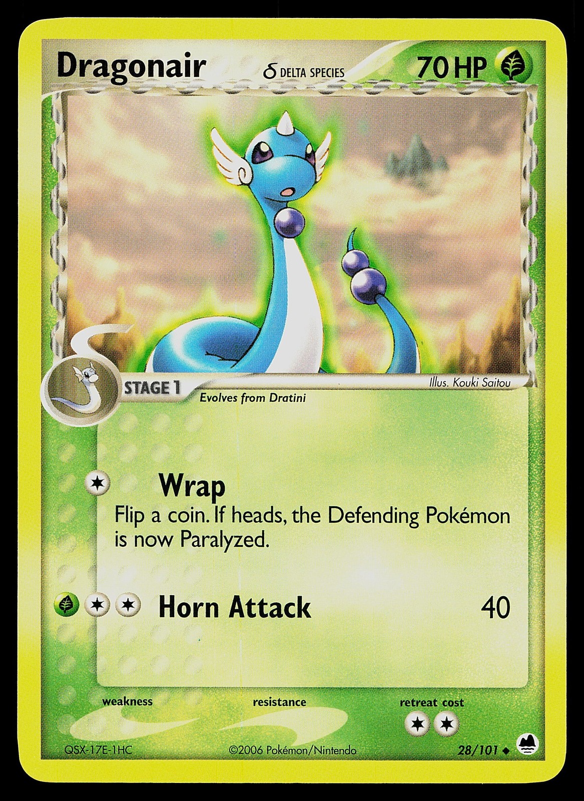 Pokemon Card - Dragonair Dragon Frontiers 28/101 Uncommon