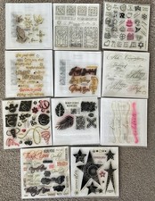11 CTMH My Acrylix Clear Stamp sets Birthday Holiday Stars Bees All Occasion