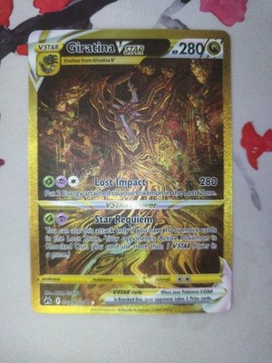 Giratina v Star GG69/GG70 Crown Zenith Gold Secret Rare Near Mint Condition