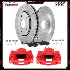 8pcs For Dodge Grand Caravan Vw Routan Front Brake Rotors Ceramic Pads Calipers