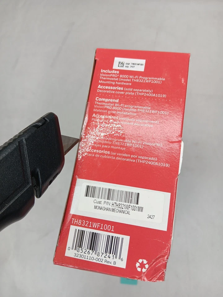 Honeywell *CONTRACTOR BRANDED - see pics* Thermostat TH8321WF1001 VisionPro 8000 - Image 4 of 4