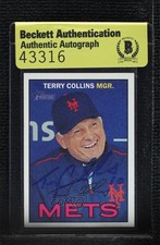 BAS 2016 Topps Heritage Terry Collins #270 Authentic Auto 3c7