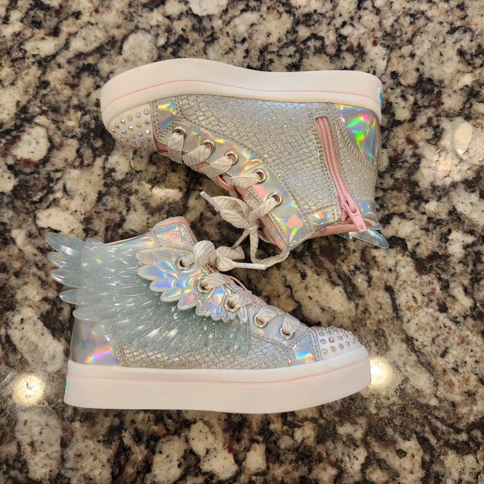 Кроссовки Skechers Twinkle Toes Twilights 2.0 Unicorn Wings Light-Up High Top 11 - Изображение 4 из 4
