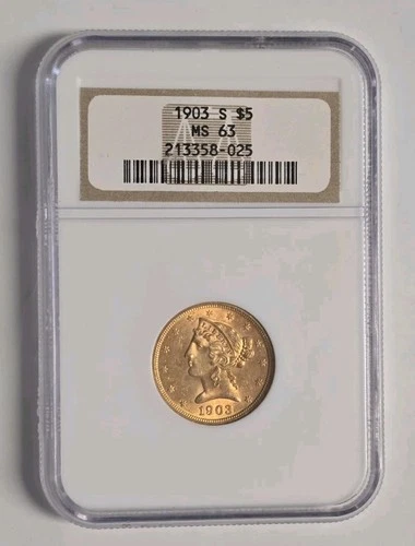 1903-S Liberty Half Eagle — photo from the most recent tracked eBay sale