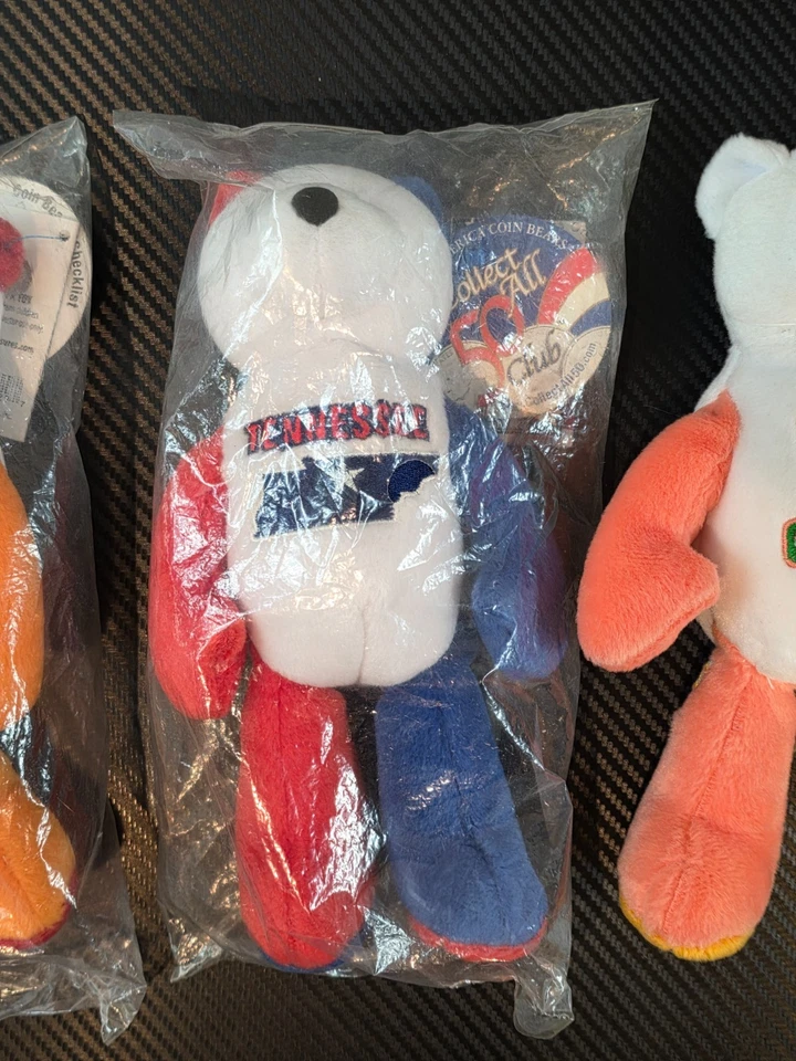 Limited Treasures Set of 3 Florida, Tennessee & Georgia Coin Bears - Image 3 of 4