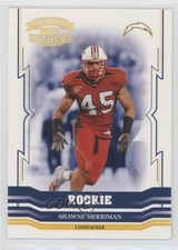 2005 Donruss Throwback Threads Rookie Gold Holofoil 14/50 Shawne Merriman pn1