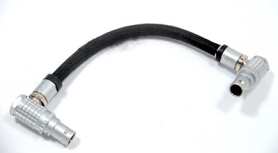 Genuine RED Digital Cinema Braided 16-Pin Lemo LCD EVF Cable Dual Right-Angle 12