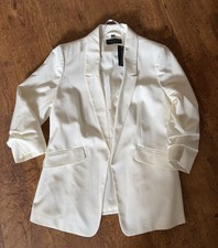 Dorothy Perkins Women's White Blazer Size 14