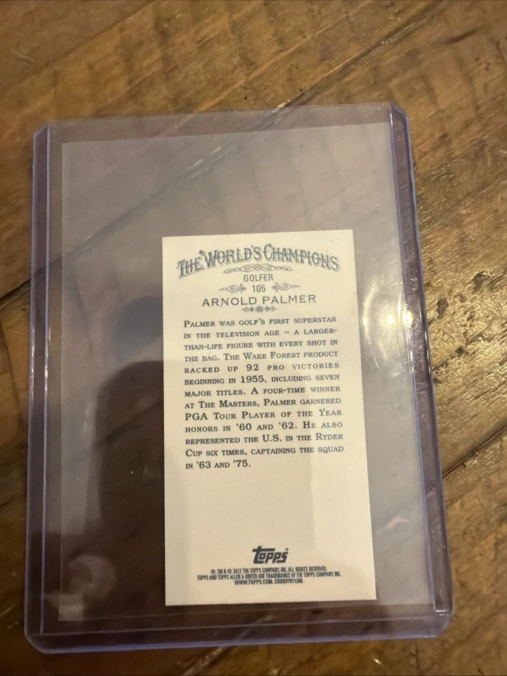 2012 Topps Allen & Ginter's - Arnold Palmer #105 Mini - Image 2 of 2