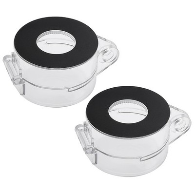 2 x Clear Plastic Switches Case Protector for 22mm Diameter Push Button Switch